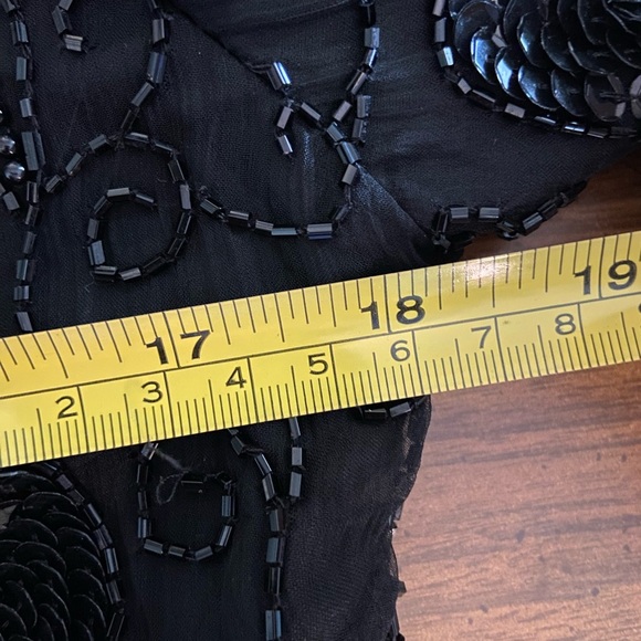 Vintage Stenay beaded silk top Black Sz Medium New with Tags - Picture 12 of 12